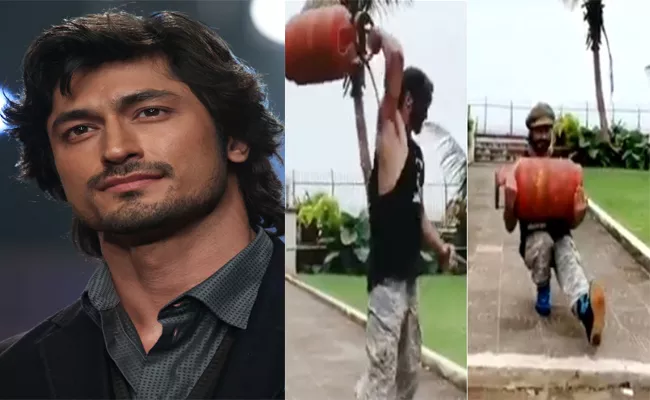 Vidyut Jammwal Workouts With Full Cylinder - Sakshi