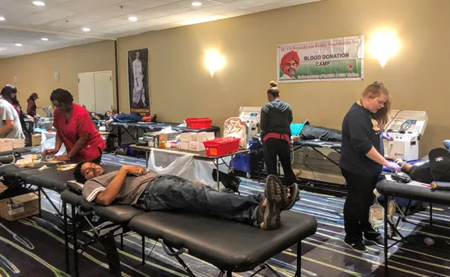 YSR Foundation Of USA Have Organized Blood Drive In Philadelphia - Sakshi