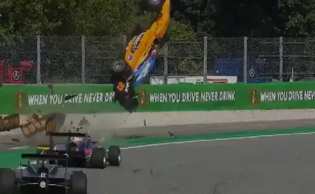 Formula 3 Driver Incredibly Walks Away From Terrifying Crash - Sakshi