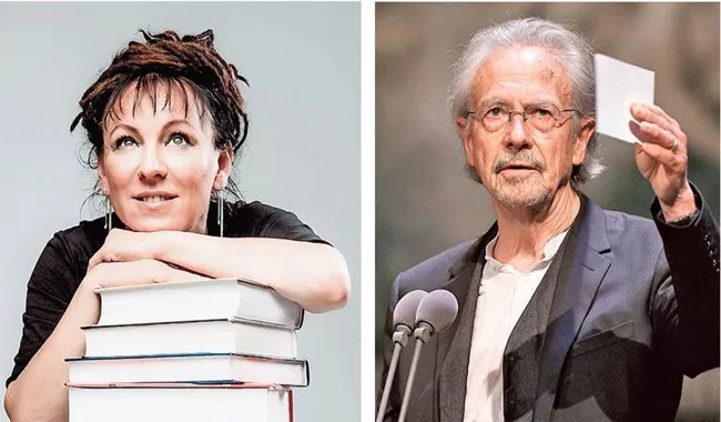 Poland Olga Tokarczuk and Austrias Peter Handke wins Literature Nobels - Sakshi