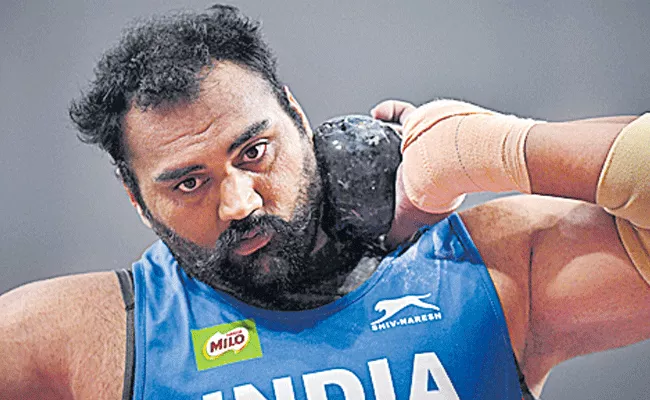 Tajinder Pal Singh Breaks His Own National Record With 20.92m Effort - Sakshi