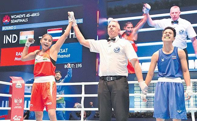 World Boxing Championship Manju Rani Enters Final - Sakshi