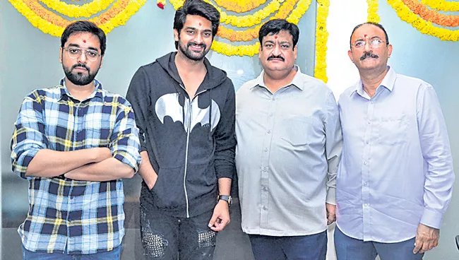 Naga Shaurya and Santhosh Jagarlapudi New Movie Opening - Sakshi