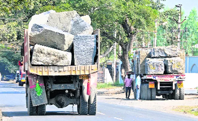 Political Leaders Involved In Granite Smuggling In Prakasam - Sakshi