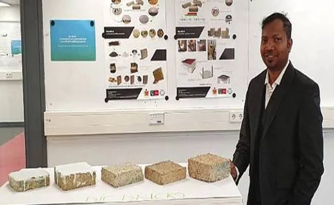 PHD Scholars Developed BIO Bricks From Agricultural Waste Products - Sakshi