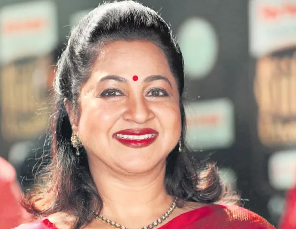 Radikaa Sarathkumar as the host of Kodeeswari - Sakshi