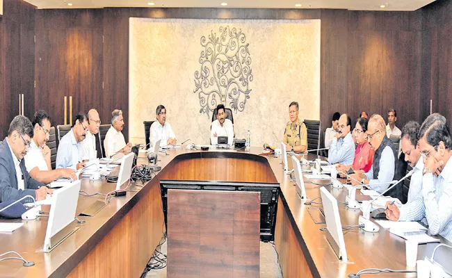 CM YS Jagan Video Conference with Collectors and SPs and Officers from Secretariat - Sakshi