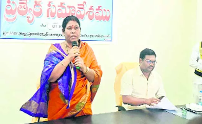 Zilla Parishad Chairperson Kova Laxmi Speech In Adilabad - Sakshi