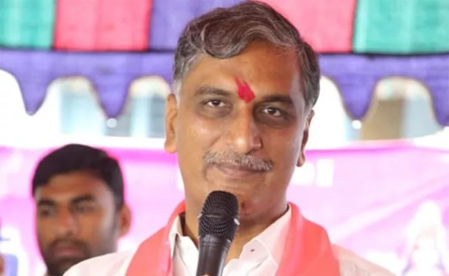 Minister Harish Rao Laid Foundation Stone For Industrial Park Road - Sakshi