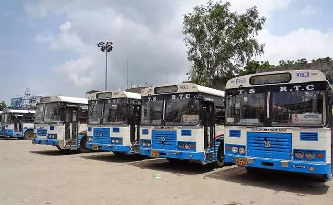 TRS Government Again Tender For Rented Buses - Sakshi