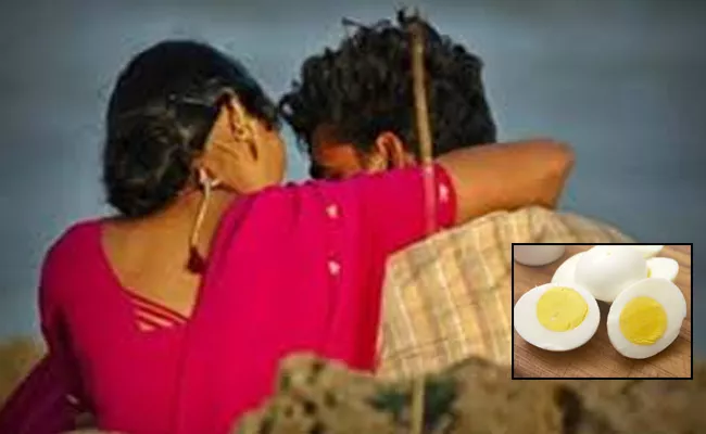 Woman Runs Away From Husband For Eggs In UP - Sakshi