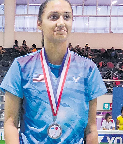 Ruhi Gets Silver Medal In Badminton Tourney - Sakshi