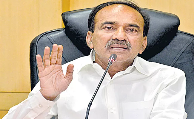 Etela Rajender Speaks Over KCR Kit Global online Tendering - Sakshi