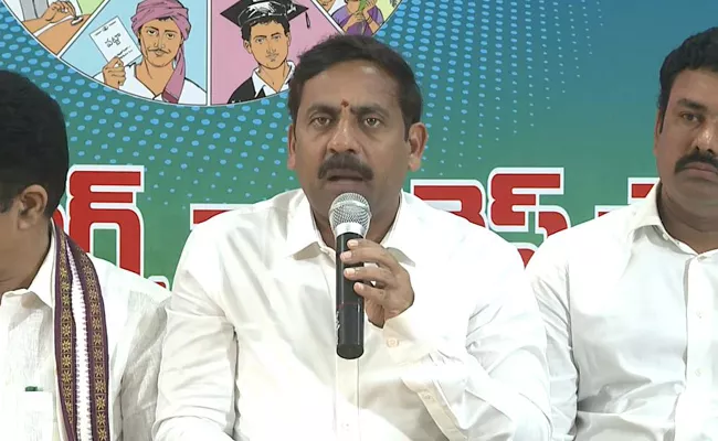 Visakha West Kanvinor Malla Vijay Prasad Slams On Chandrababu Over His False Statement - Sakshi