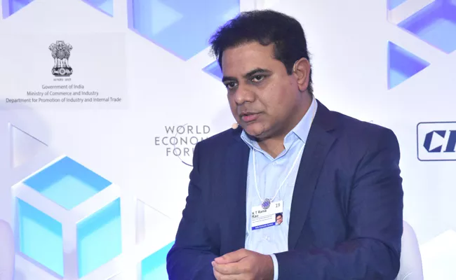 KTR Participated World Economic Forum In New Delhi - Sakshi