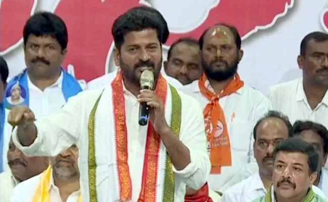 TSRTC Strike MP Revanth Reddy Comments at Saroornagar Stadium - Sakshi