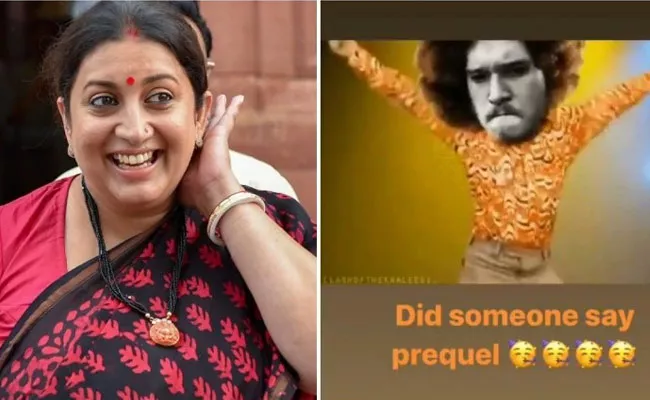 Smriti Irani Not Wait For Game Of Thrones Prequel In Instagram - Sakshi