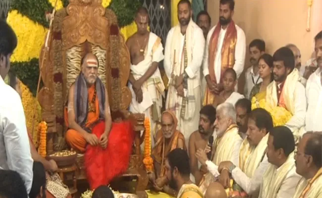 Birthday Celebrations Of Swaroopanandendra Swamy In Visakhapatnam - Sakshi