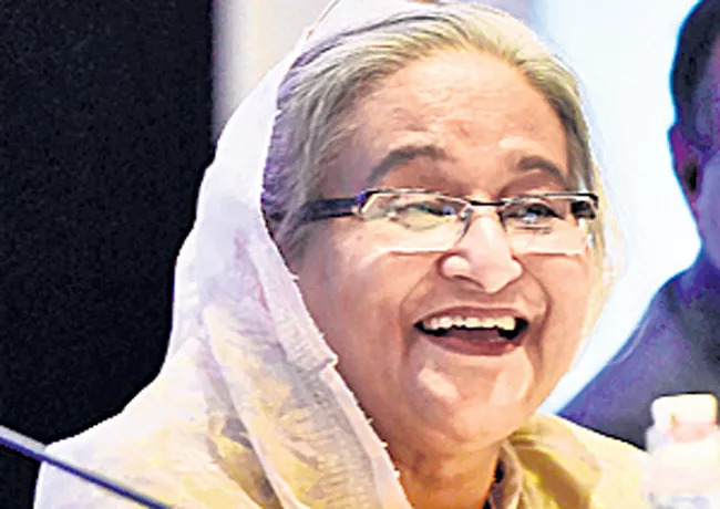 Bangladesh PM Sheikh Hasina jokes after India bans onion exports - Sakshi