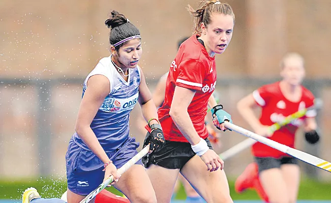 Indian Womens Hockey Team Plays Out Draw With Britain - Sakshi