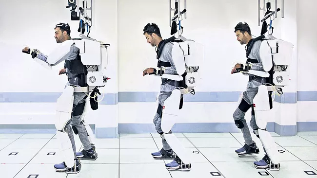 A mind-controlled exoskeleton helped a man with paralysis walk again - Sakshi