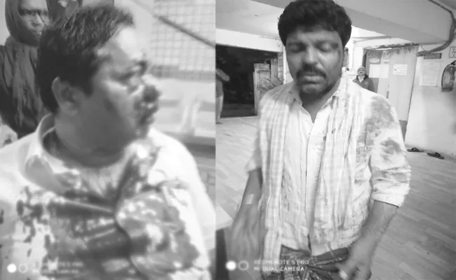 Drunken Man Attack on Wine Shop Owner in Hyderabad - Sakshi