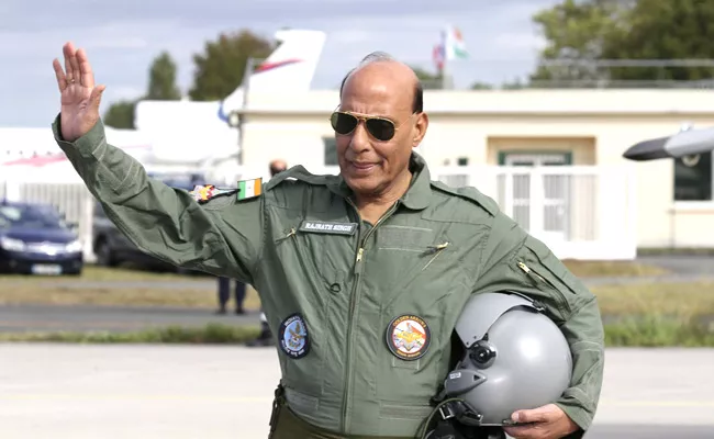 Rajnath Singh Said About Rafale Deterrent Not To Attack - Sakshi