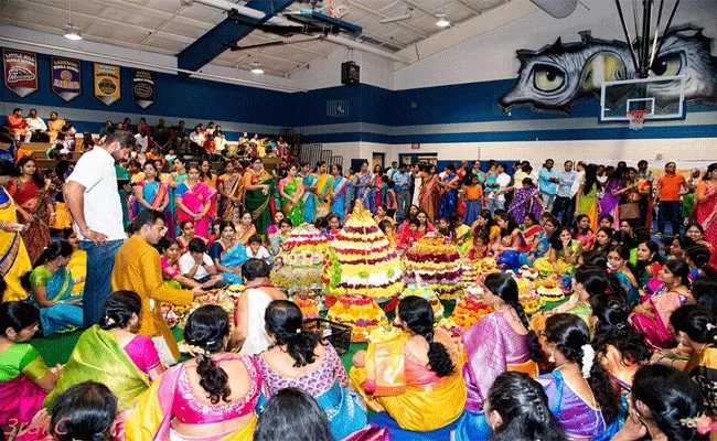 TDF Celebrates Bathukamma And Dussehra Festivals In Atlanta - Sakshi