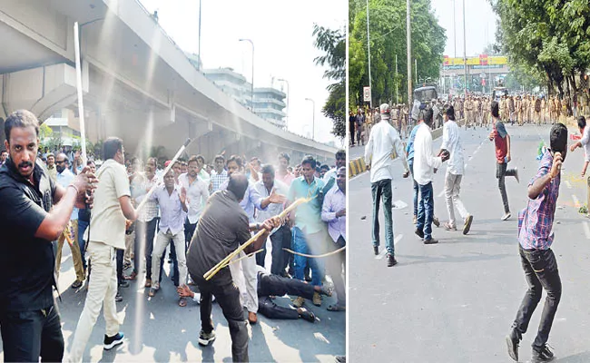 TSRTC Strike: RTC JAC Chalo Tank Bund Turns Violent - Sakshi