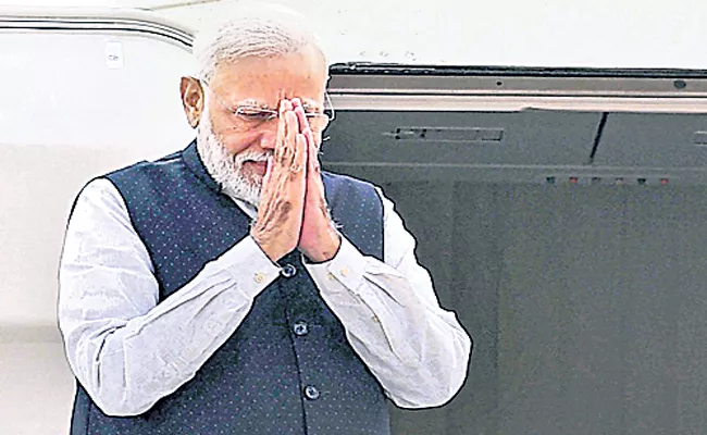 PM Modi Leaves for Brazil to Attend BRICS Summit - Sakshi