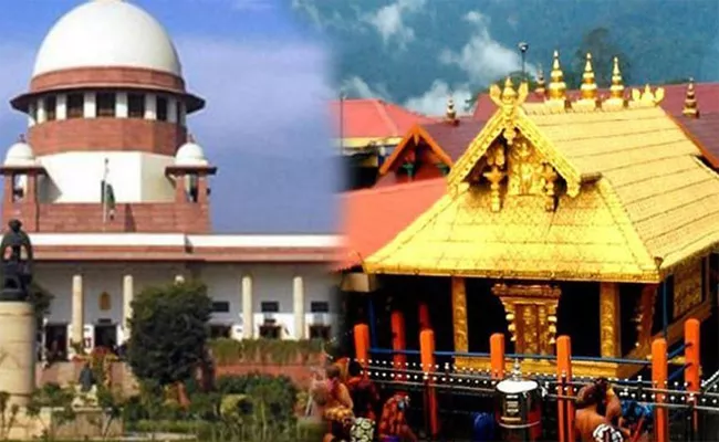 SC Refers Sabarimala Temple Issue Sent To Larger Bench - Sakshi