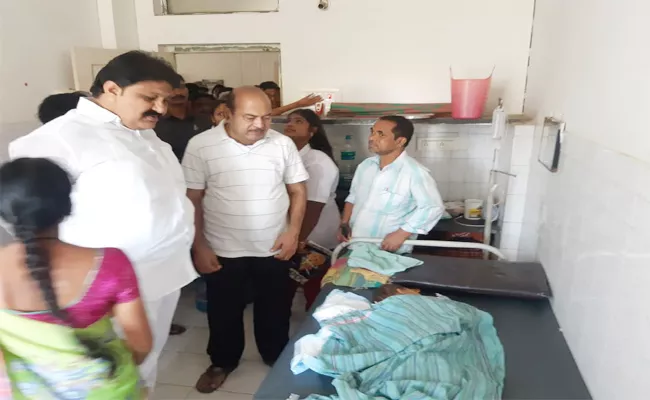 Rachamallu Shiva Prasad Reddy Visit Injured Boy in Hospital - Sakshi