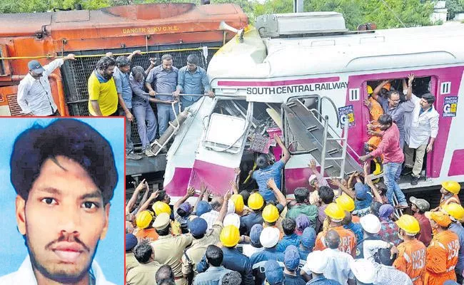 MMTS Loco Pilot Chandrashekar Right Leg Has Removed - Sakshi