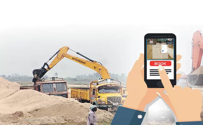 Special website available for Sand booking in Online - Sakshi