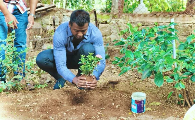 Rahul Sipligunj Accepted Green Challenge - Sakshi