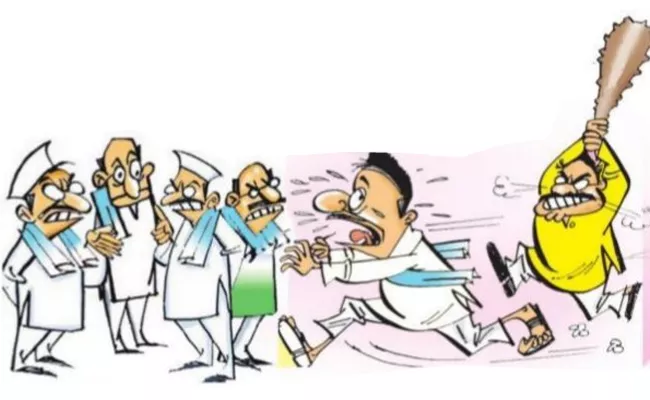 TDP Leaders Attacks YSRCP Activists In Vizianagaram District - Sakshi