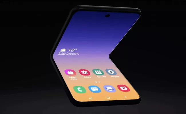 Samsung Unveils New Flip Phone-Style Foldable Phone Concept - Sakshi