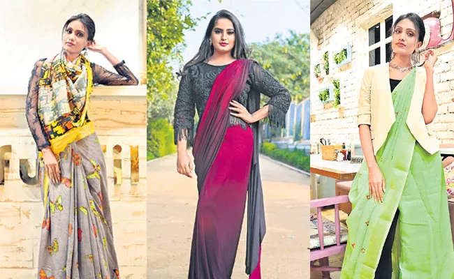 Sarees Are A Trend Now - Sakshi