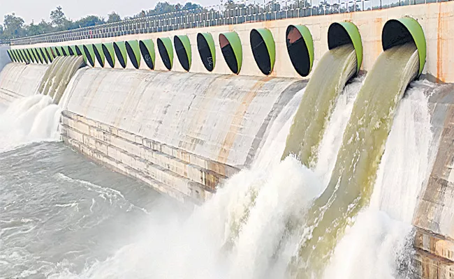 Kaleshwaram Project Pumping Started In Telangana - Sakshi