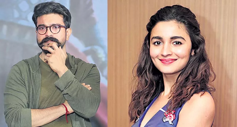 Ram Charan and Alia Bhatt to shake a leg for a romantic song in RRR - Sakshi