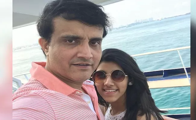 Ind vs Ban: Ganguly Engages In Funny Banter With Daughter Sana - Sakshi