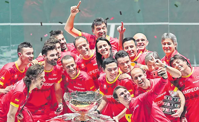 Spain Tennis Team Got Davis Cup Title Sixth Time - Sakshi