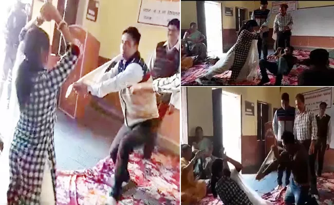 Rajasthan Teacher Performs Nagini Dance - Sakshi