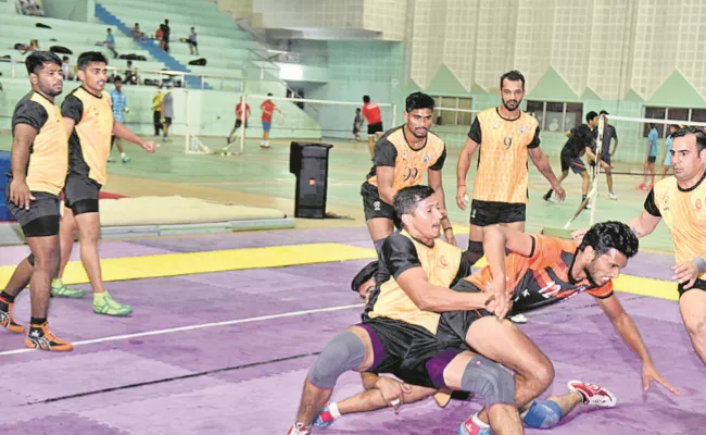 SC Railway Team Beats SATS Team In Kabaddi Championship - Sakshi