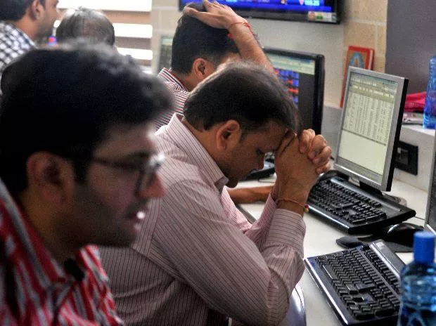 Sensex  Nifty Slumps Below Key Levels - Sakshi