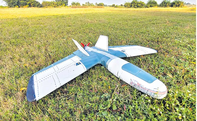 Telangana T Works Tested New 3D UAV - Sakshi