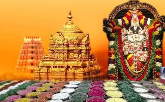 10 tonnes of flowers used in Pushpa Yagam in Tirumala  - Sakshi