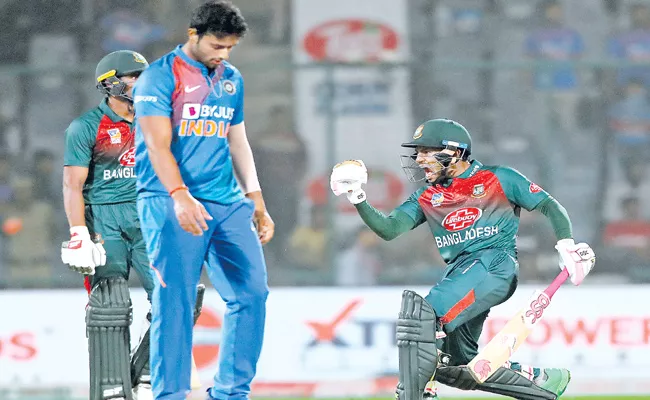 India Vs Bangladesh 1st T20: Bangladesh Won By Seven Wickets - Sakshi