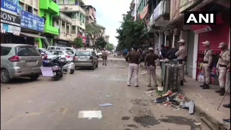 Bomb Blast In Imphal Leaves Four Policemen Injured - Sakshi