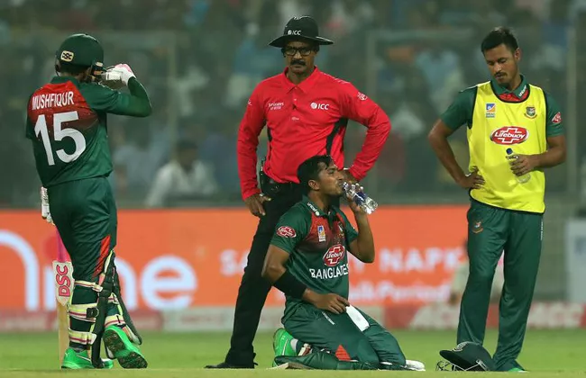 Two Bangladesh Players Vomited on Field During Delhi T20I - Sakshi